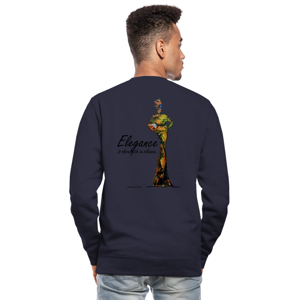 Unisex Pulli Elegance Backprint - Navy