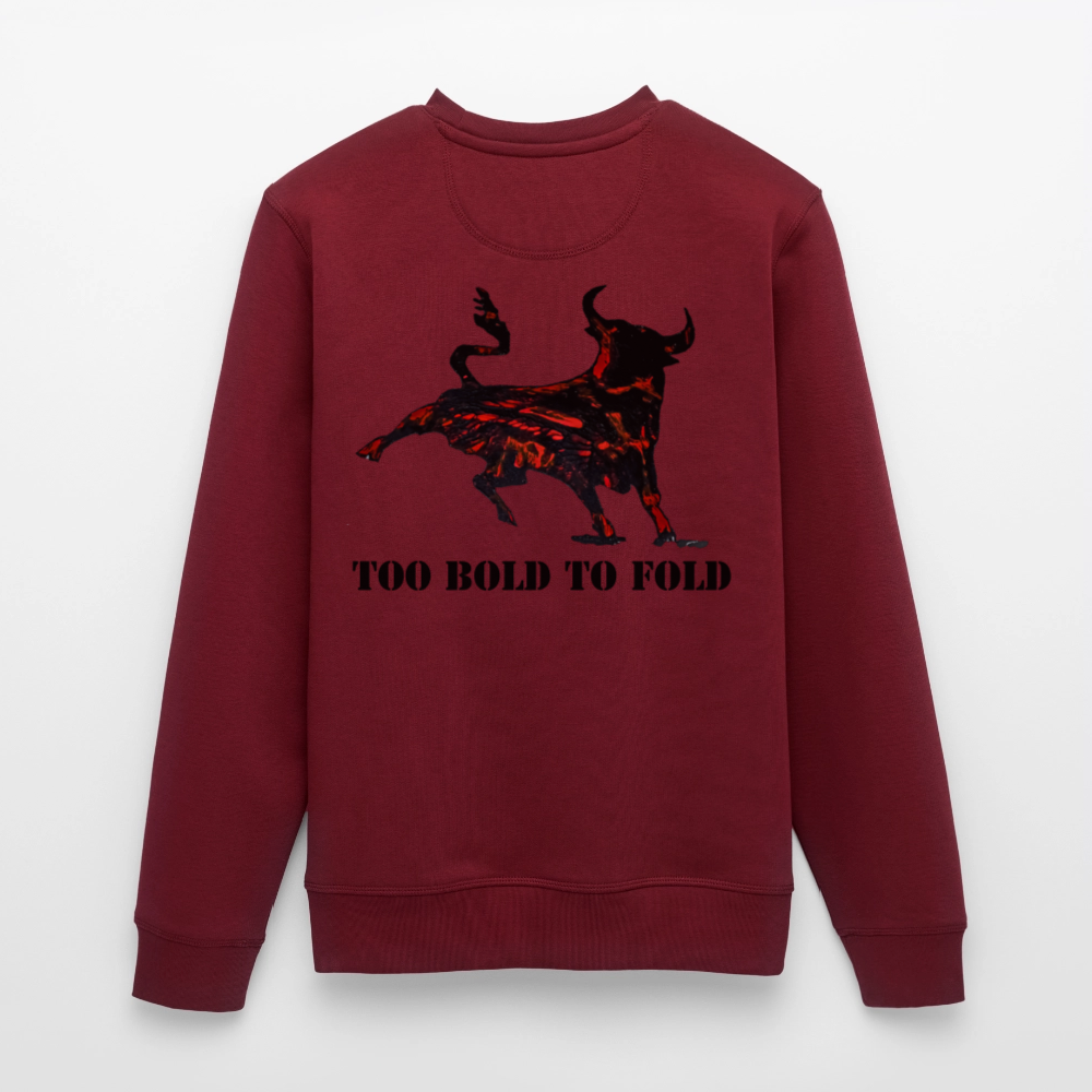 Unisex Bio Pulli Torro Backprint - Burgunderrot