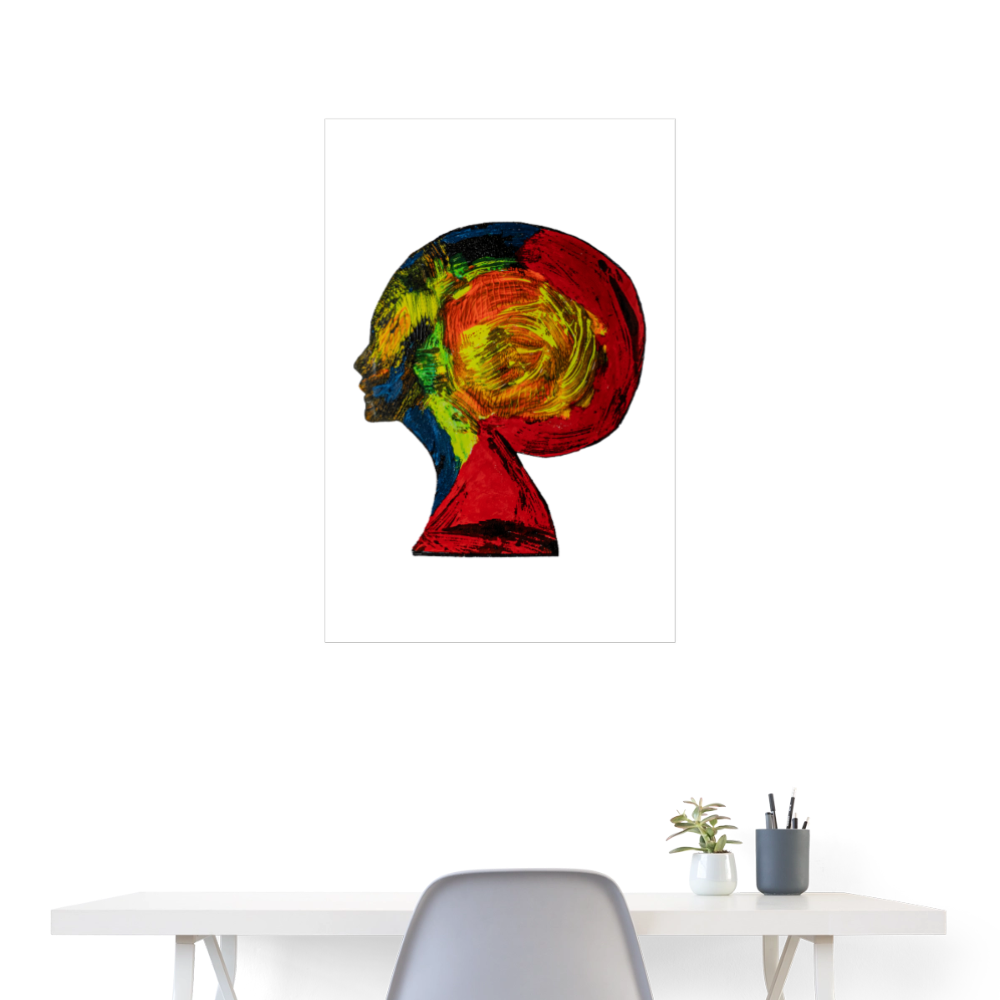 Poster 60x90 cm - Weiß