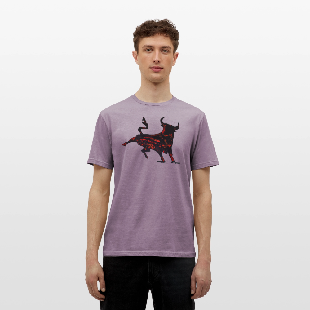 Männer T-Shirt Torro - Lilagrau 