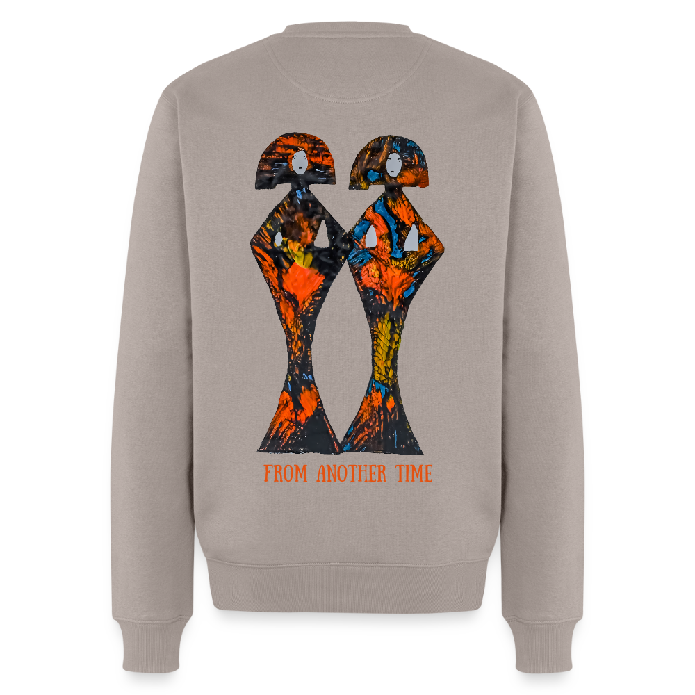 Männer Pulli Geishas Backprint - Taupe