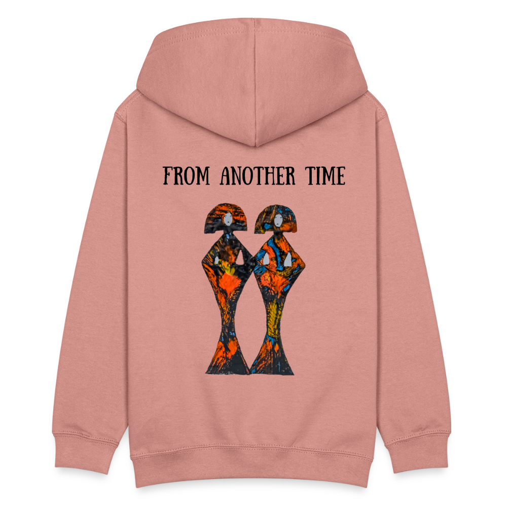 Teenager Hoodie Geishas Backprint - Altrosa