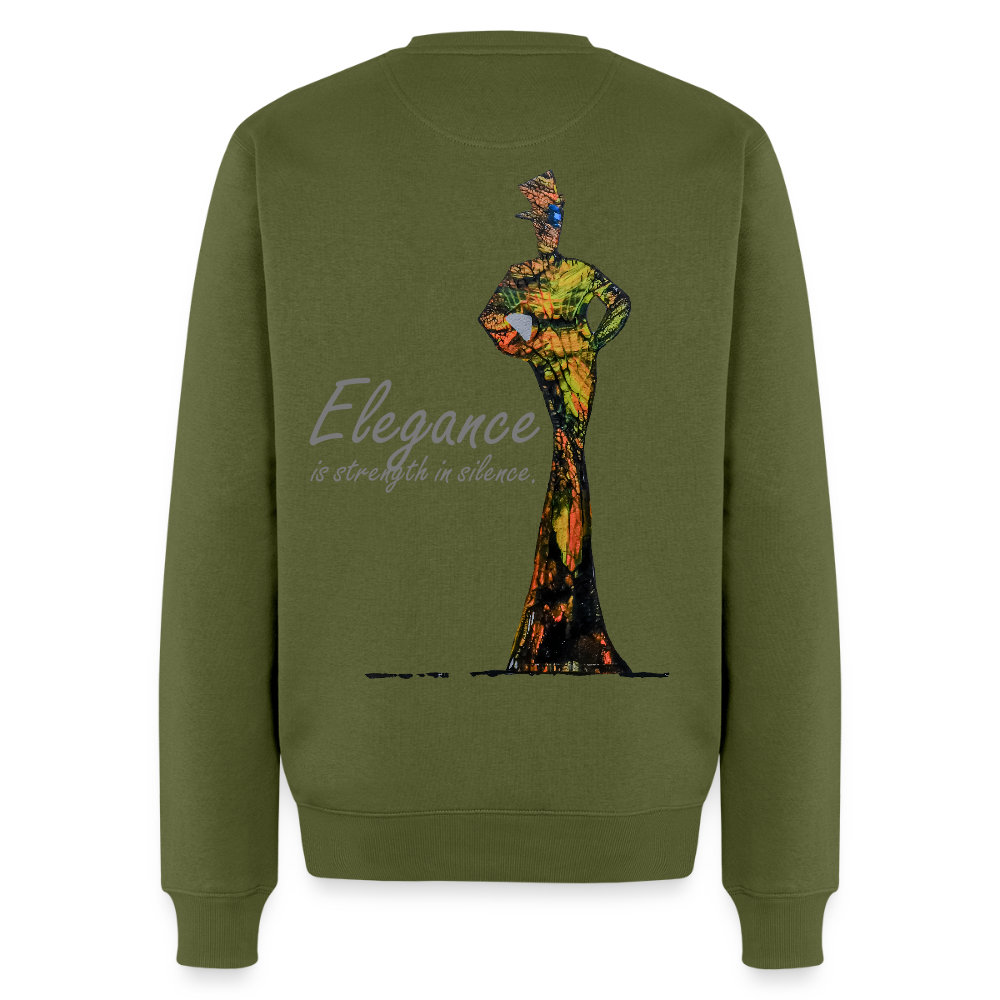 Männer Pulli Elegance Backprint - Khaki