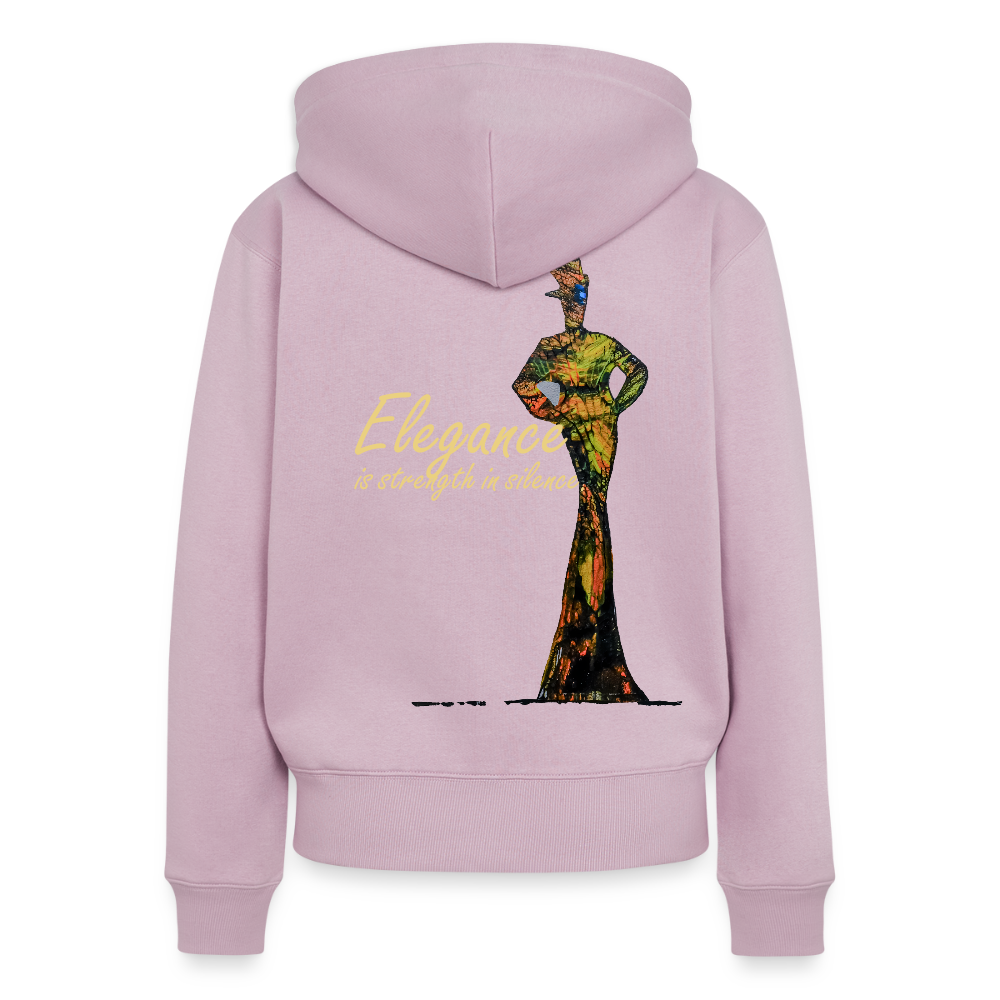 Frauen Kapuzenjacke Elegance Backprint - Altrosa
