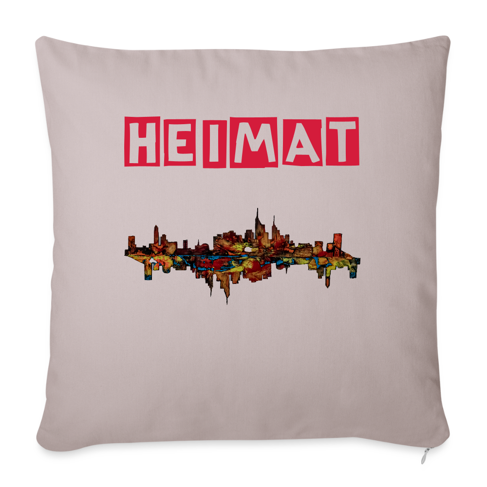 Sofakissen mit Füllung 44 x 44 cm - helles Taupe