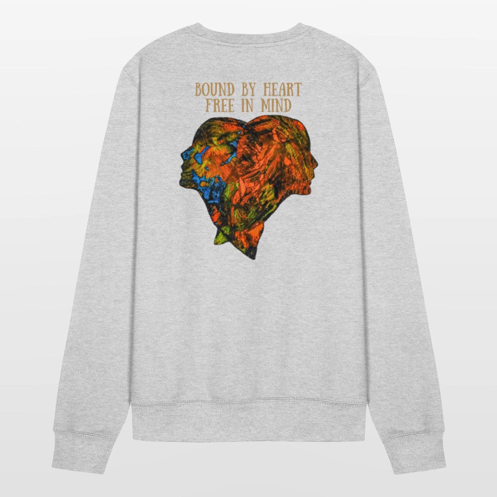 Männer Pulli Espejo Backprint - Weißgrau meliert