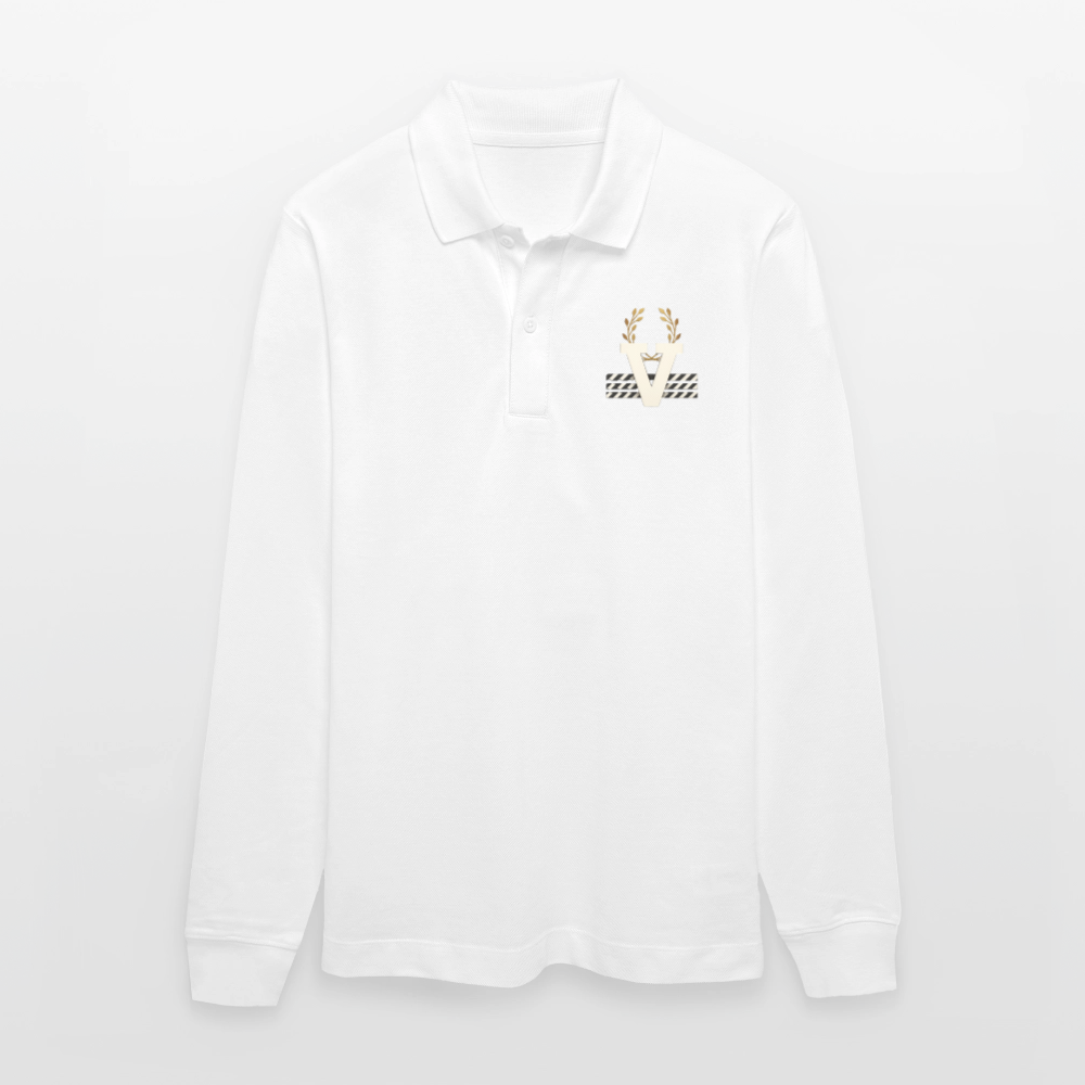 Stanley/Stella Unisex Bio-Langarm-Poloshirt Prepster - Weiß