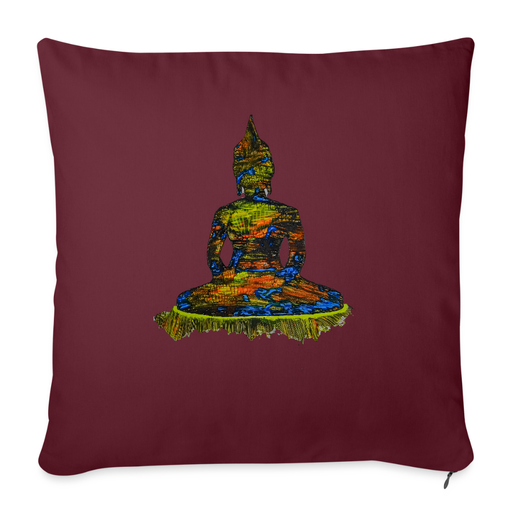 Sofakissen mit Füllung 44 x 44 cm - Burgunderrot