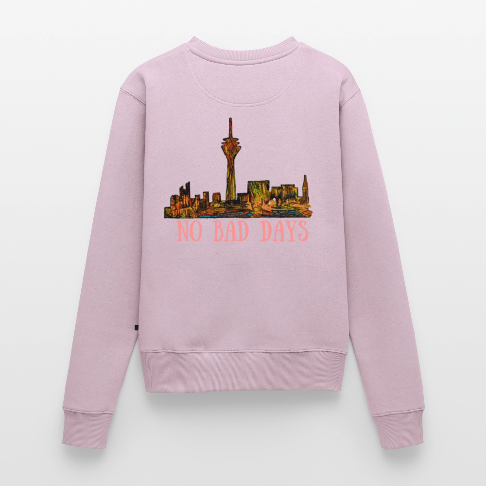 Frauen Pulli Düsseldorfer Skyline Backprint - Altrosa