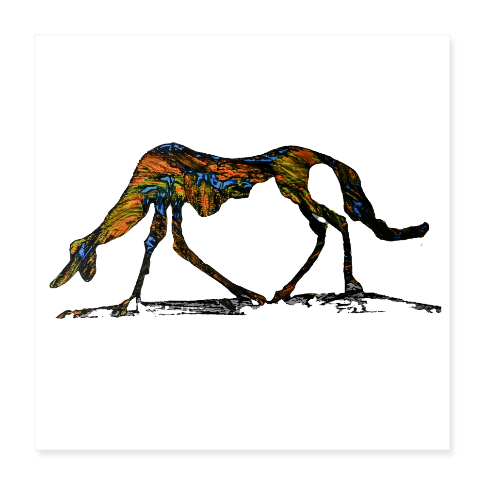 Poster 40x40 cm - Weiß