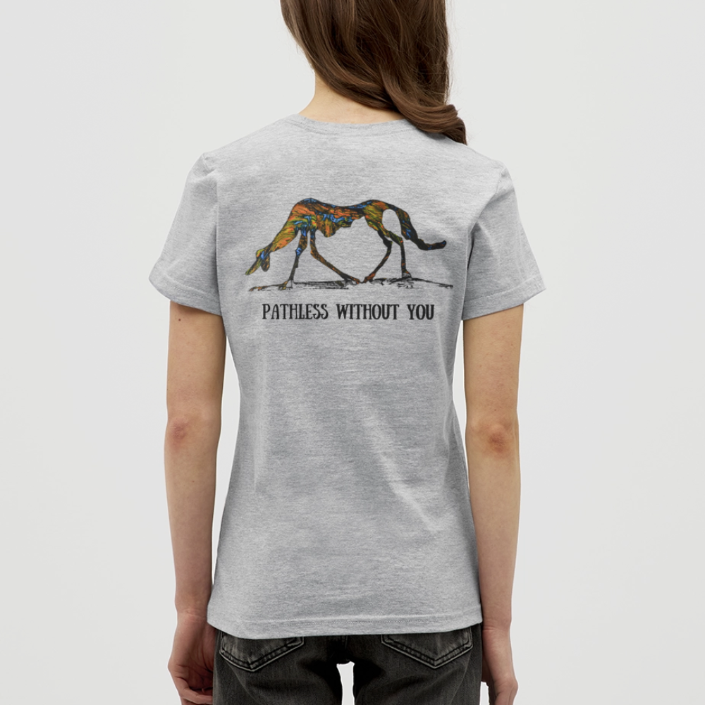 Frauen T-Shirt Lucy - Grau meliert