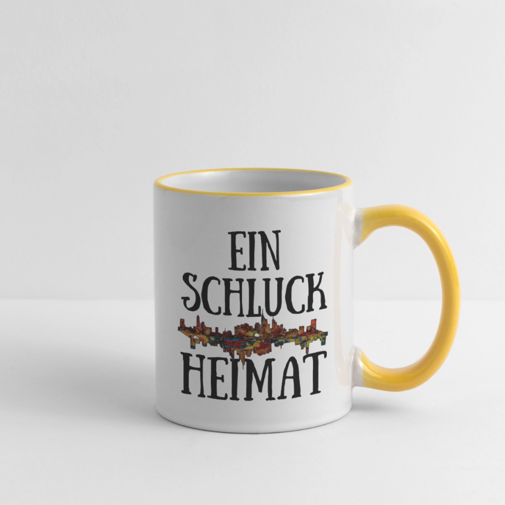 Tasse - Weiß/Gelb
