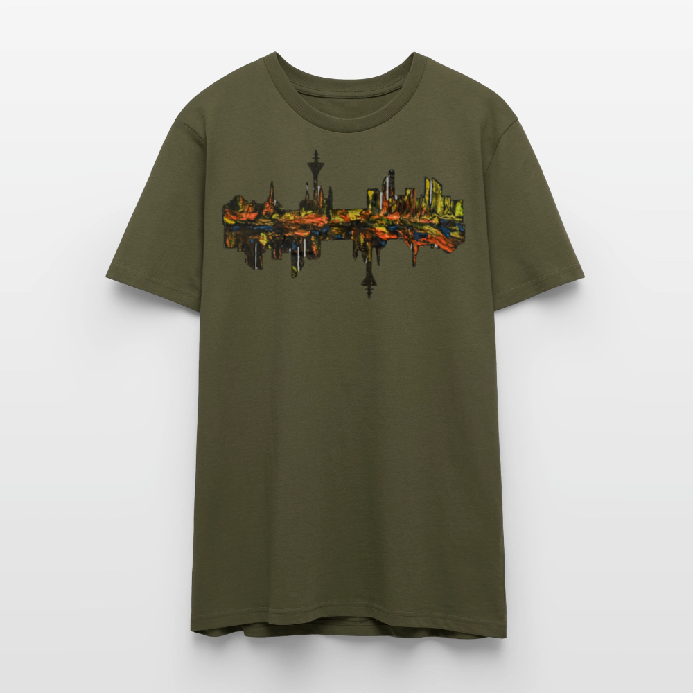 Unisex T-Shirt Düsseldorfer Skyline V.3 - Khaki