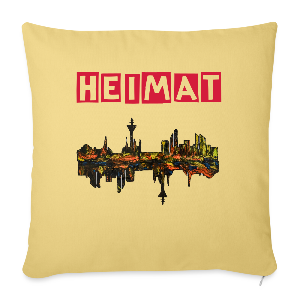 Sofakissen mit Füllung 44 x 44 cm - Hellgelb