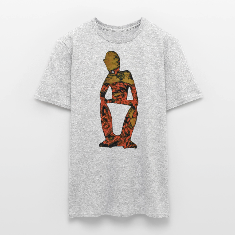 Männer T-Shirt Stille - Grau meliert