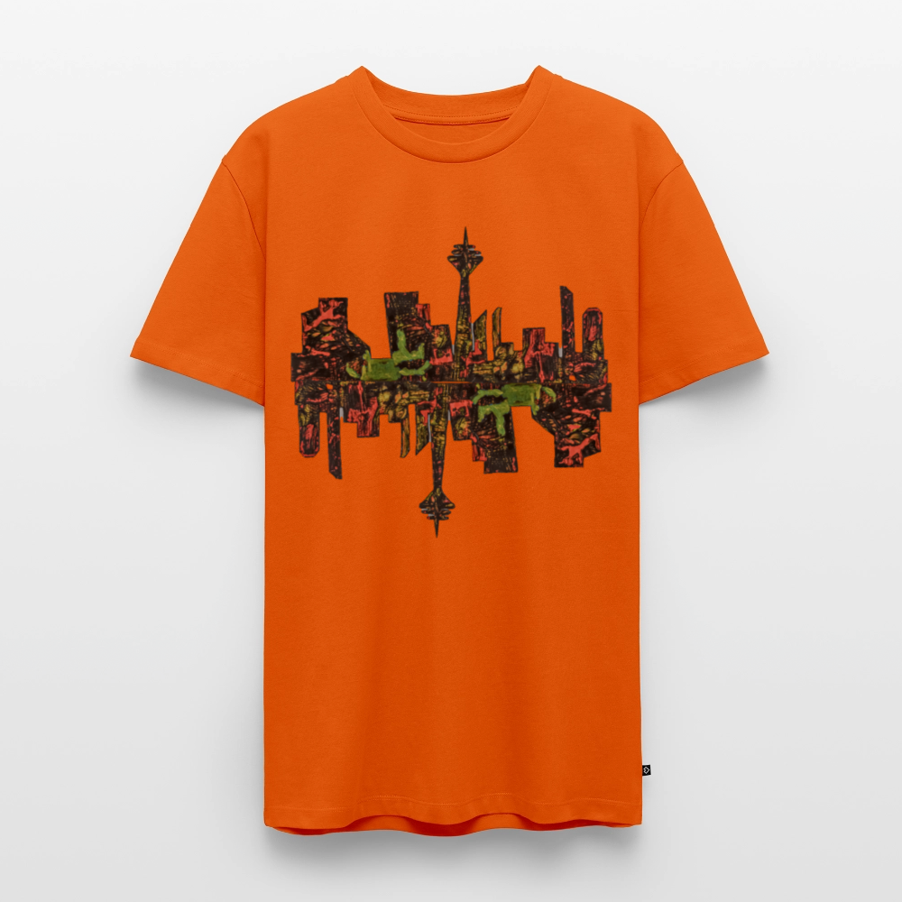 Männer Premium T-Shirt Düsseldorfer Skyline V.9 - Orange 