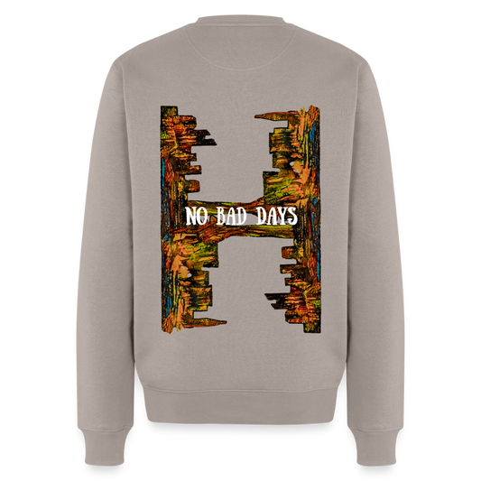 Männer Pulli Düsseldorfer Skyline Backprint - Taupe