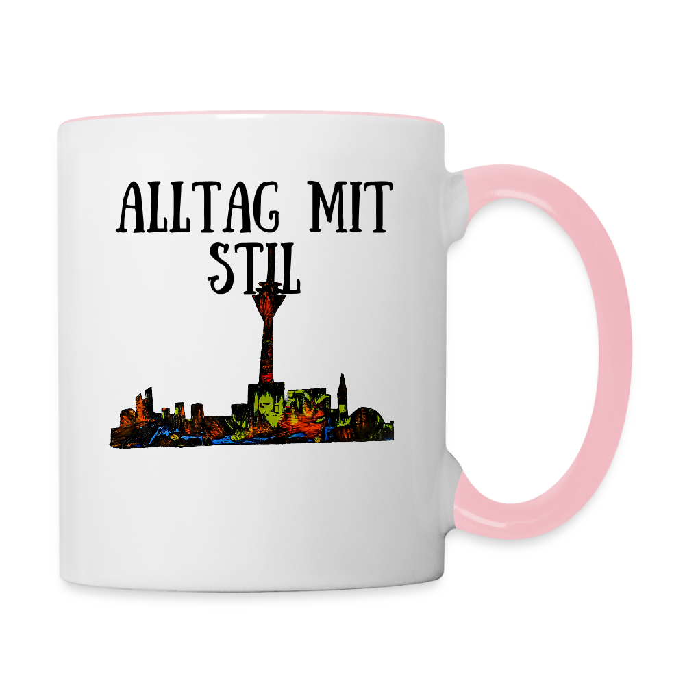 Tasse - Weiß/Pink