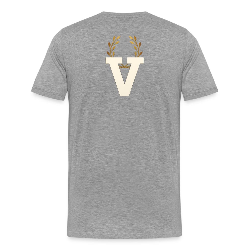 Männer Premium T-Shirt - Grau meliert