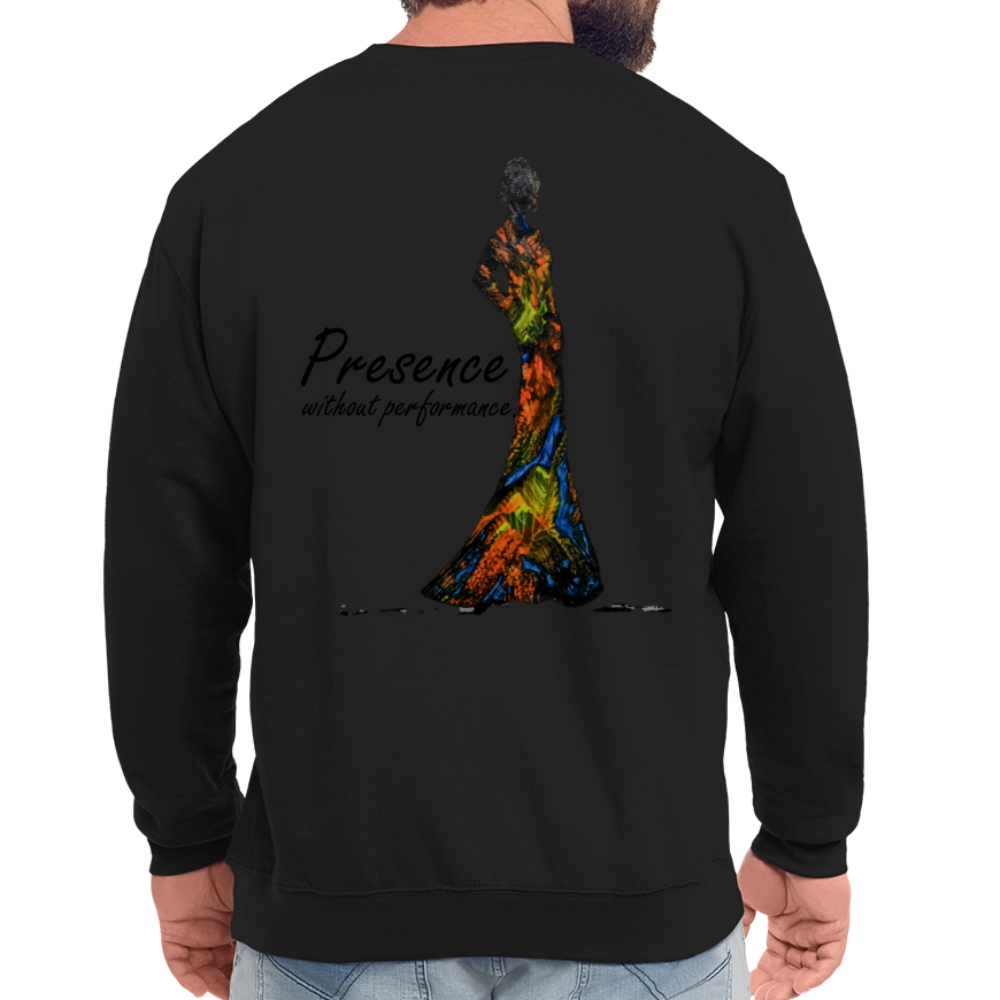 Unisex Pulli Presence Backprint - Schwarz