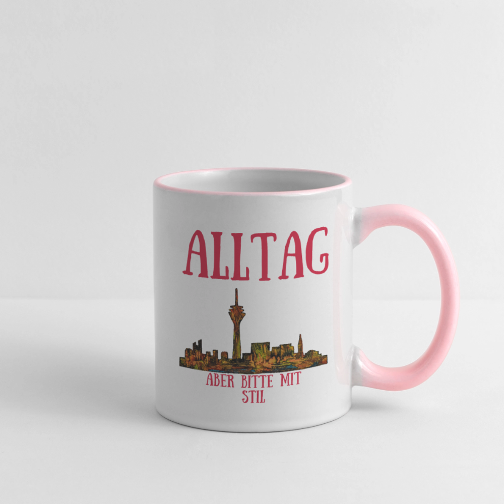 Tasse - Weiß/Pink