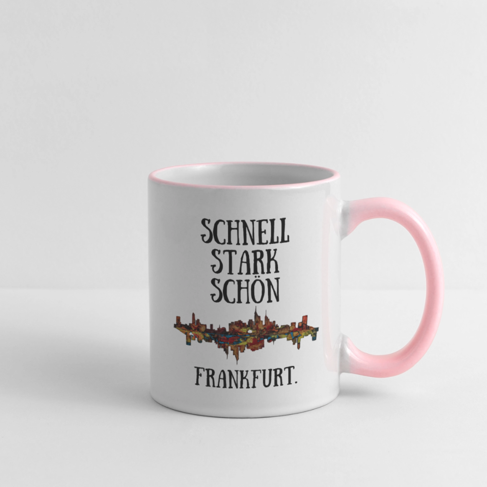 Tasse - Weiß/Pink