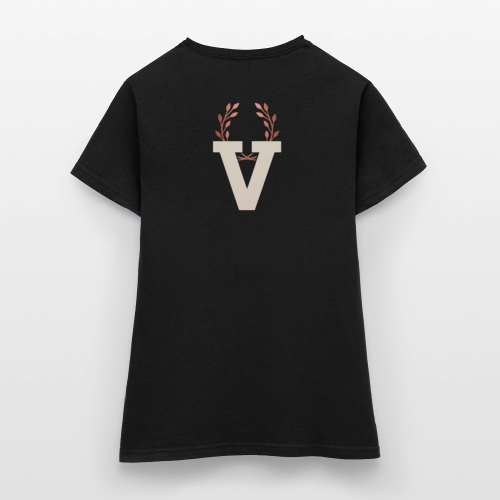 Frauen T-Shirt Düsseldorfer Skyline V.7 - Schwarz