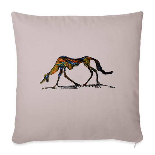 Sofakissen mit Füllung 44 x 44 cm - helles Taupe