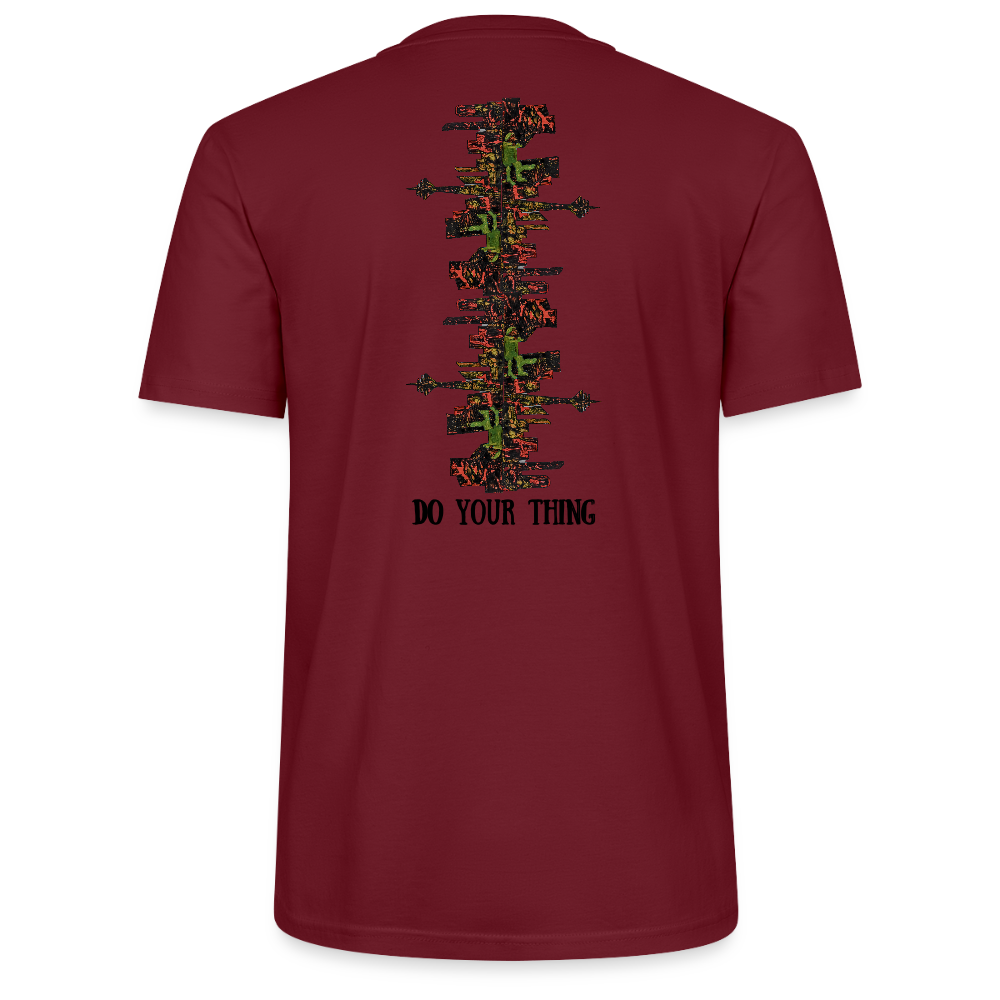 Unisex T-Shirt Düsseldorfer Skyline V.9 - Burgunderrot