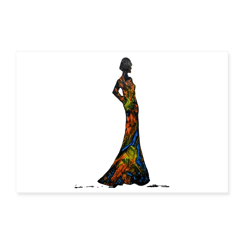 Poster 90x60 cm - Weiß