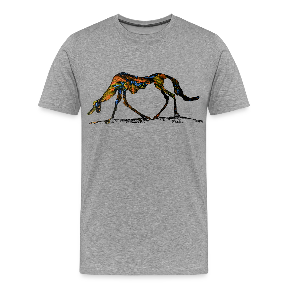 Männer Premium T-Shirt Lucy - Grau meliert