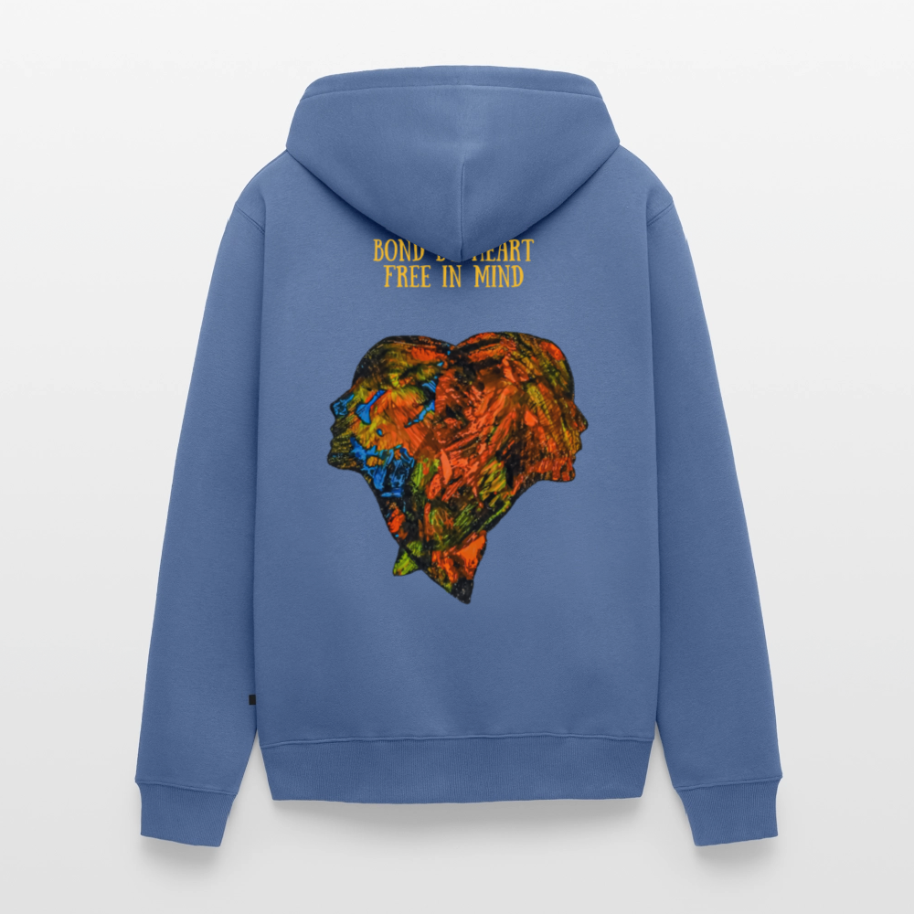 Männer Kapuzenjacke Espejo Backprint - Taubenblau