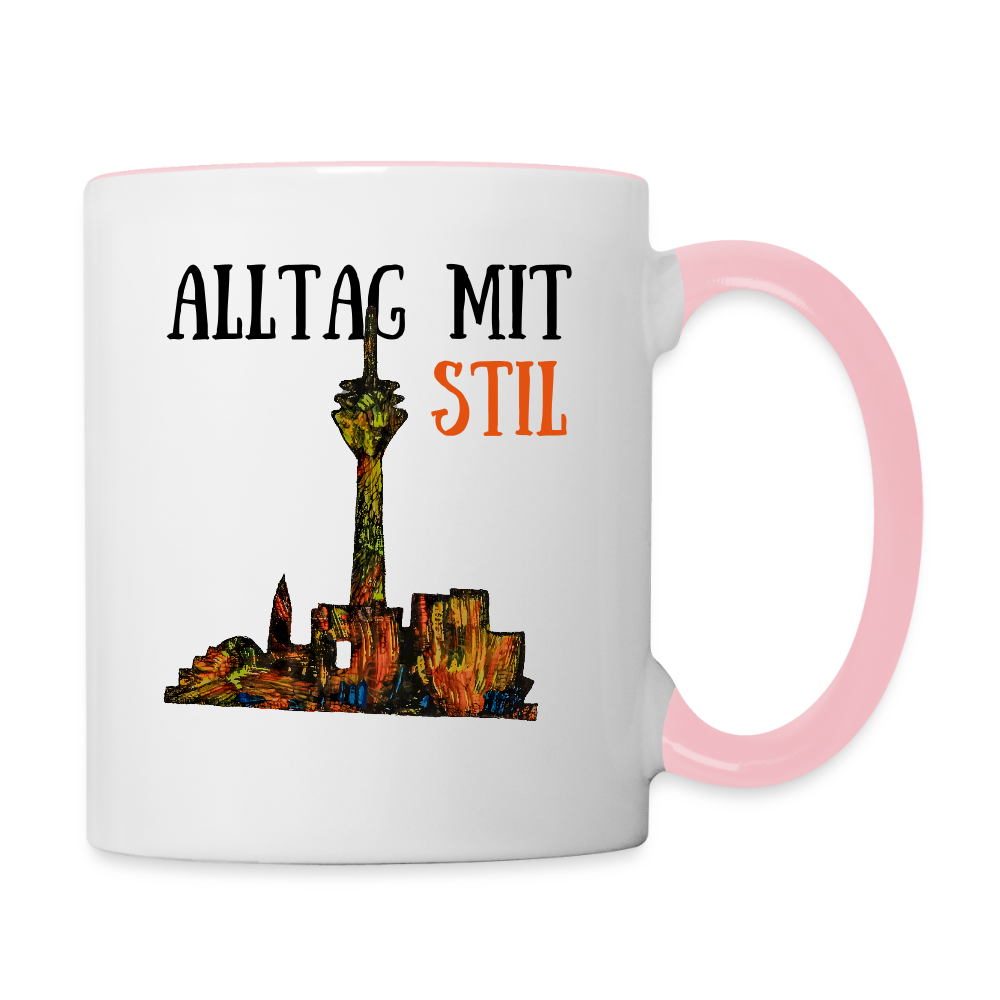 Tasse - Weiß/Pink