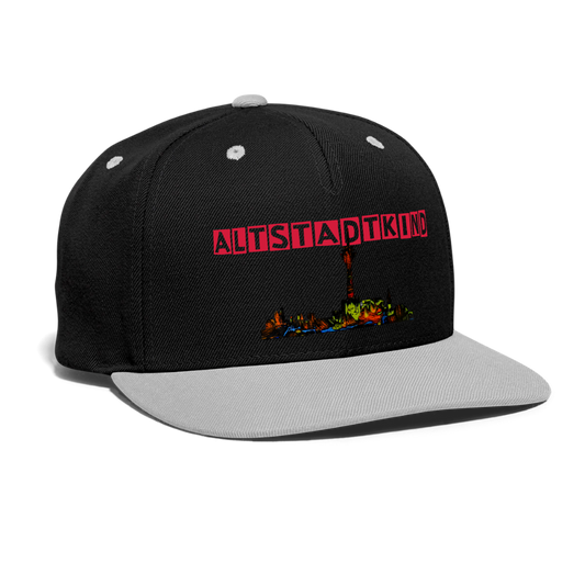 Kontrast Snapback Cap - Schwarz/Grau