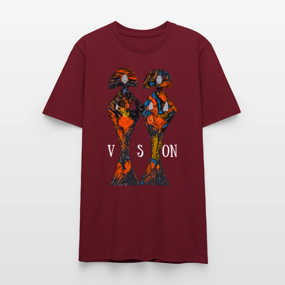 Unisex T-Shirt Geishas - Burgunderrot