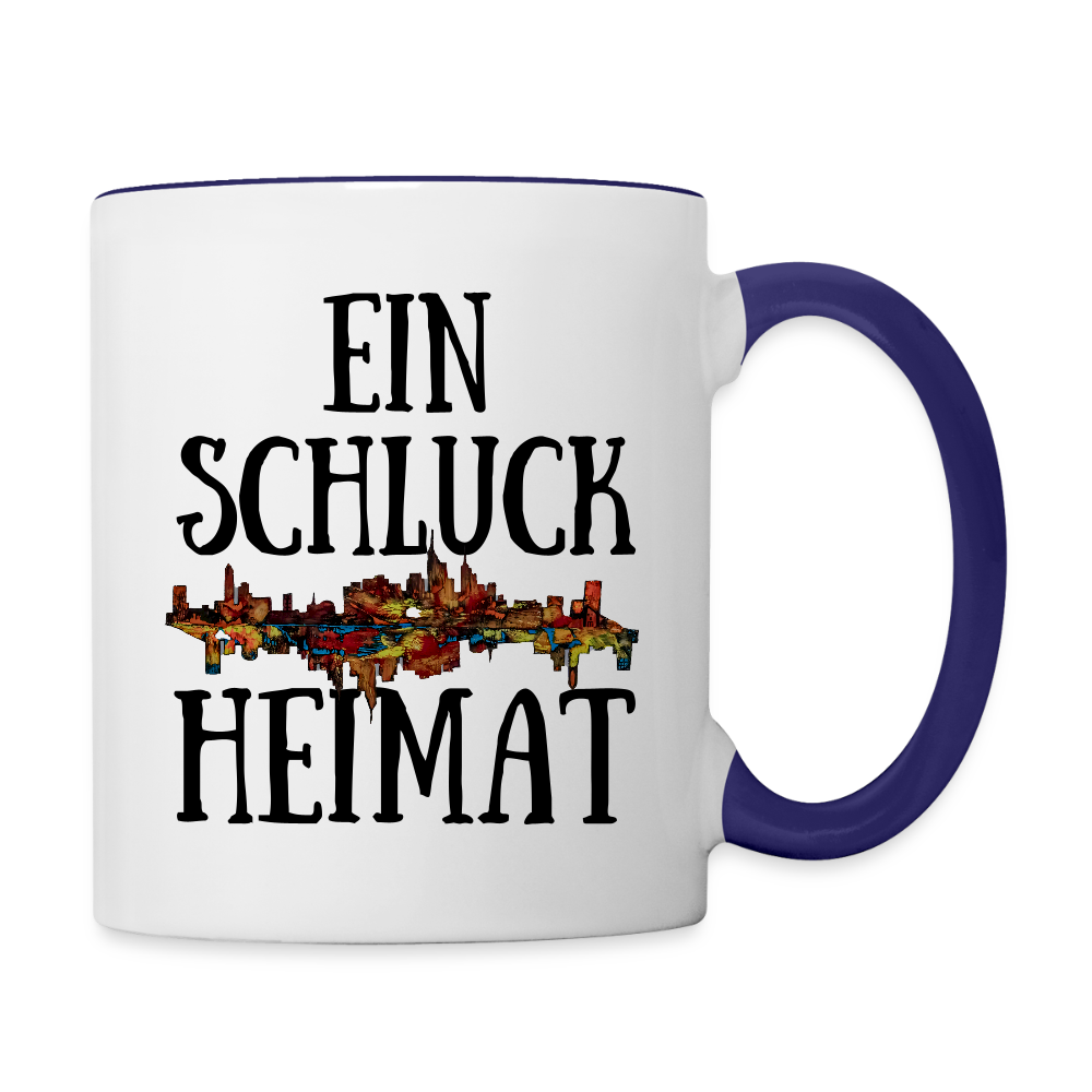 Tasse - Weiß/Kobaltblau