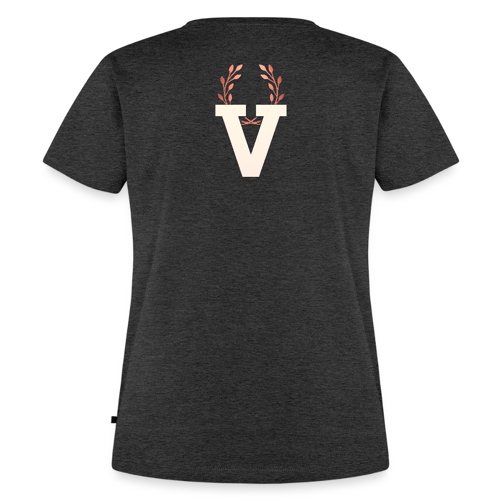 Frauen Premium T-Shirt Düsseldorfer Skyline V.3 - Anthrazit meliert