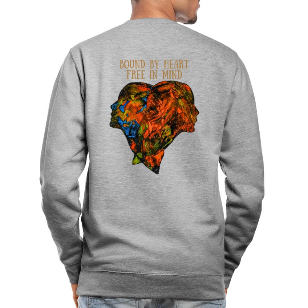 Männer Pulli Espejo Backprint - Weißgrau meliert