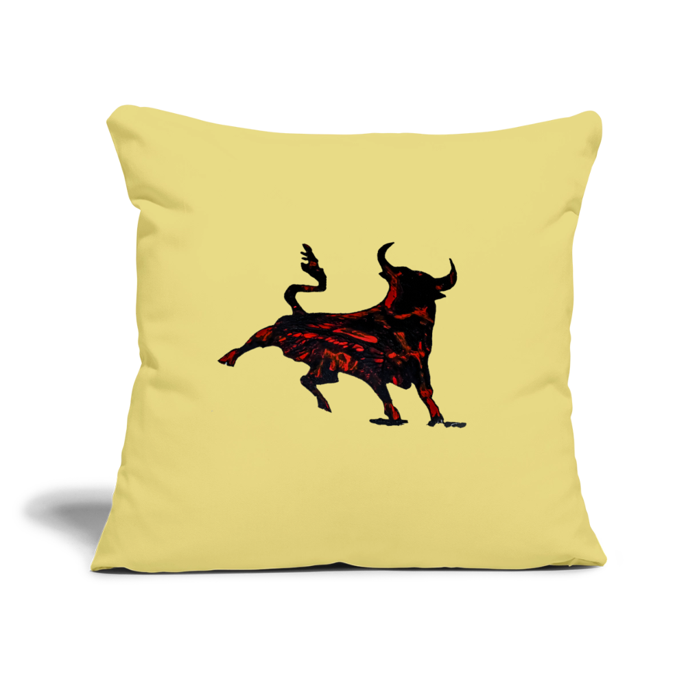 Sofakissen mit Füllung 44 x 44 cm - Hellgelb