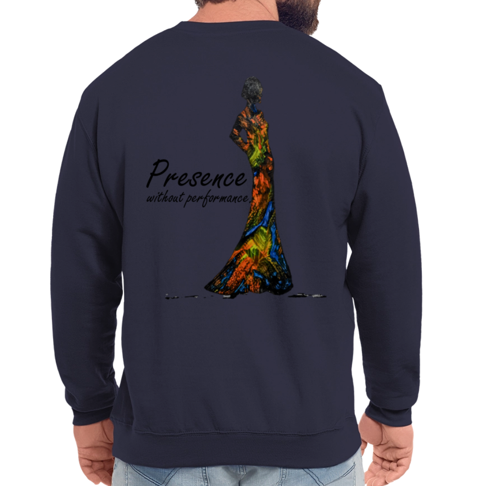 Unisex Pulli Presence Backprint - Navy