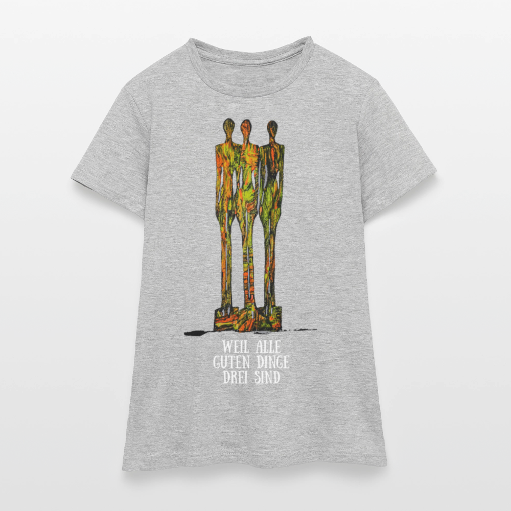 Frauen T-Shirt Hendriks - Grau meliert