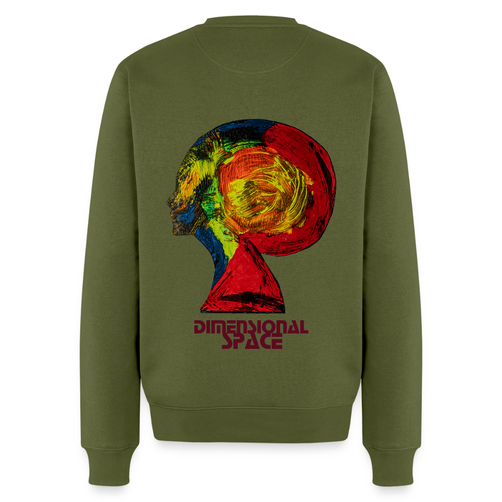 Männer Pulli Gaia Backprint - Khaki