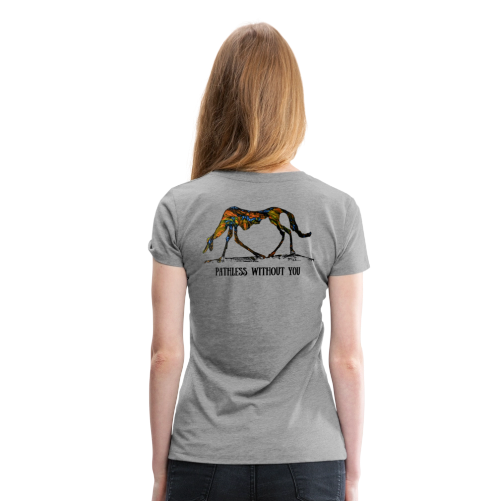 Women Premium T-Shirt Lucy - Grau meliert