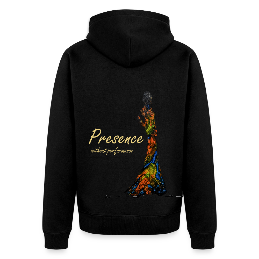 Männer Kapuzenjacke Presence Backprint - Schwarz