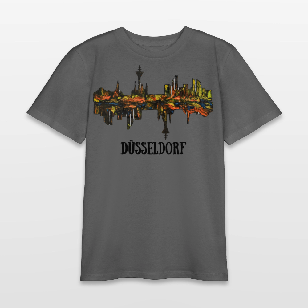Unisex Teenager T-Shirt Düsseldorfer Skyline V.3 - Anthrazit