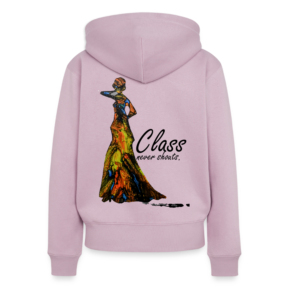 Frauen Kapuzenjacke Class Backprint - Altrosa