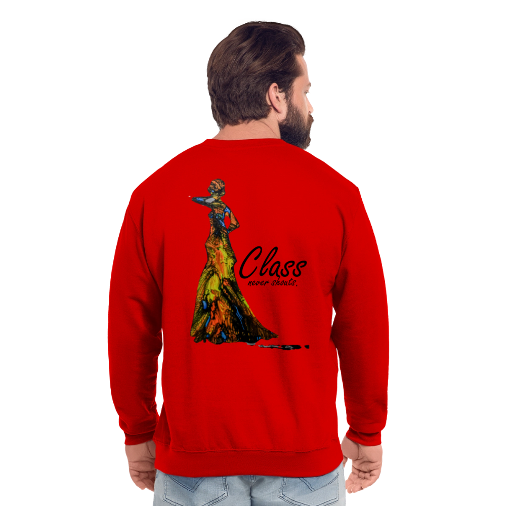 Unisex Pulli Class Backprint - Rot