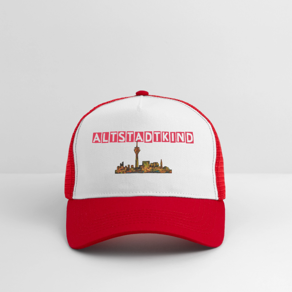 Trucker Cap - Weiß/Rot