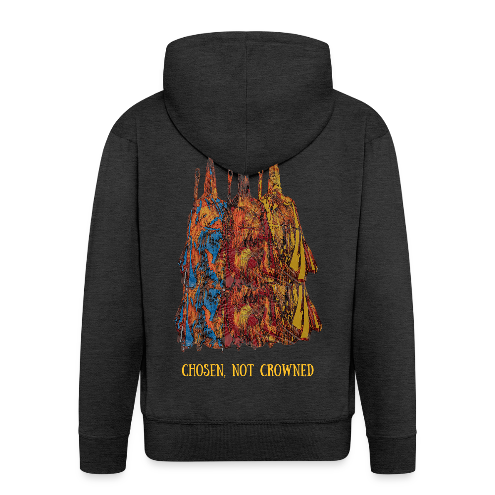 Männer Kapuzenjacke Nazzarener Backprint - Anthrazit