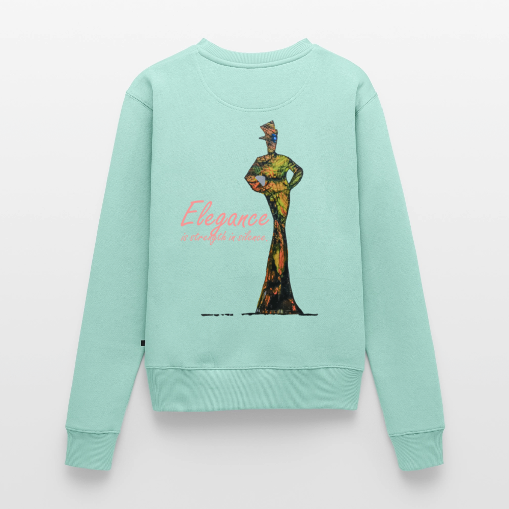 Frauen Pulli Elegance Backprint - Mint 